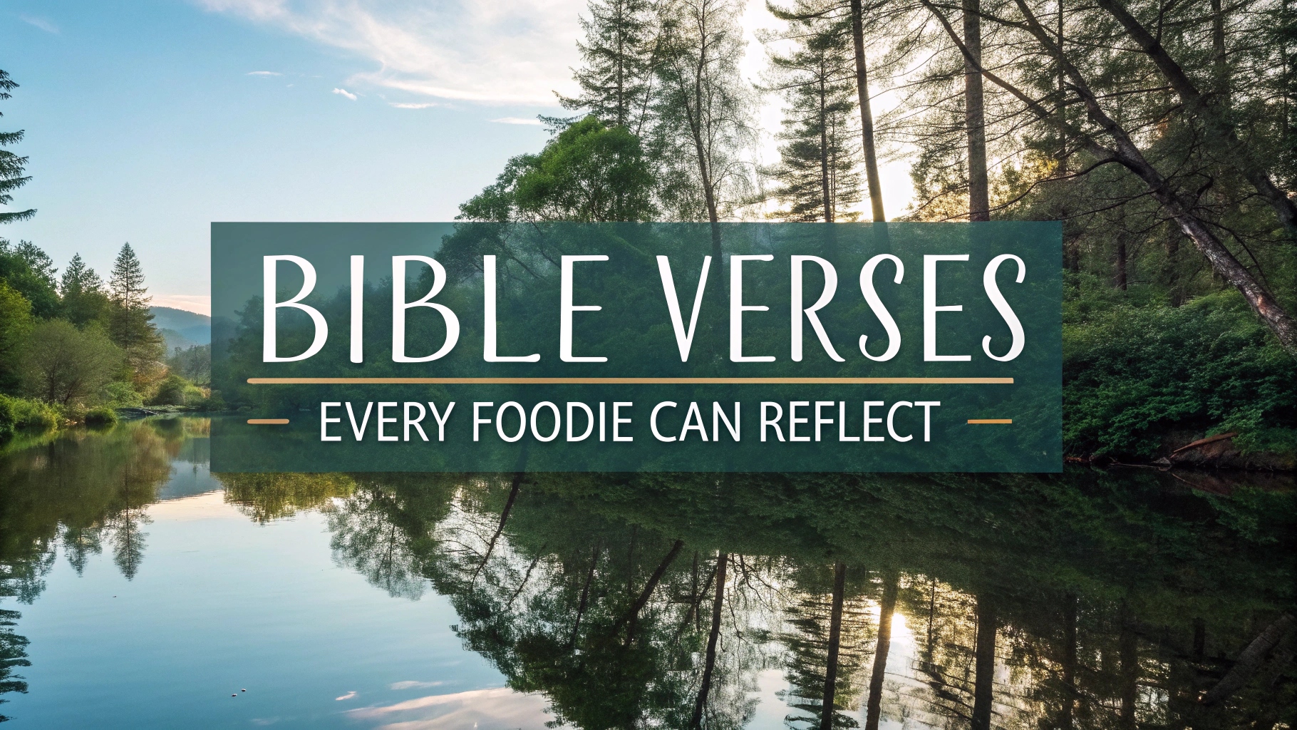 Bible Verses Every Foodie Can Reflect