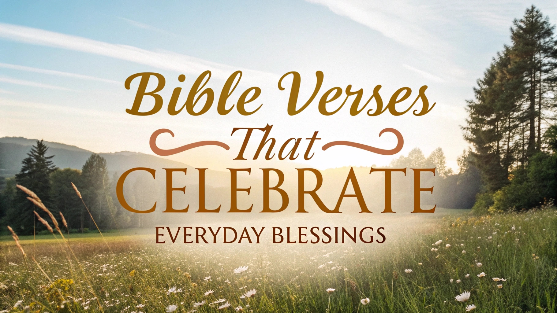 Bible Verses That Celebrate Everyday Blessings