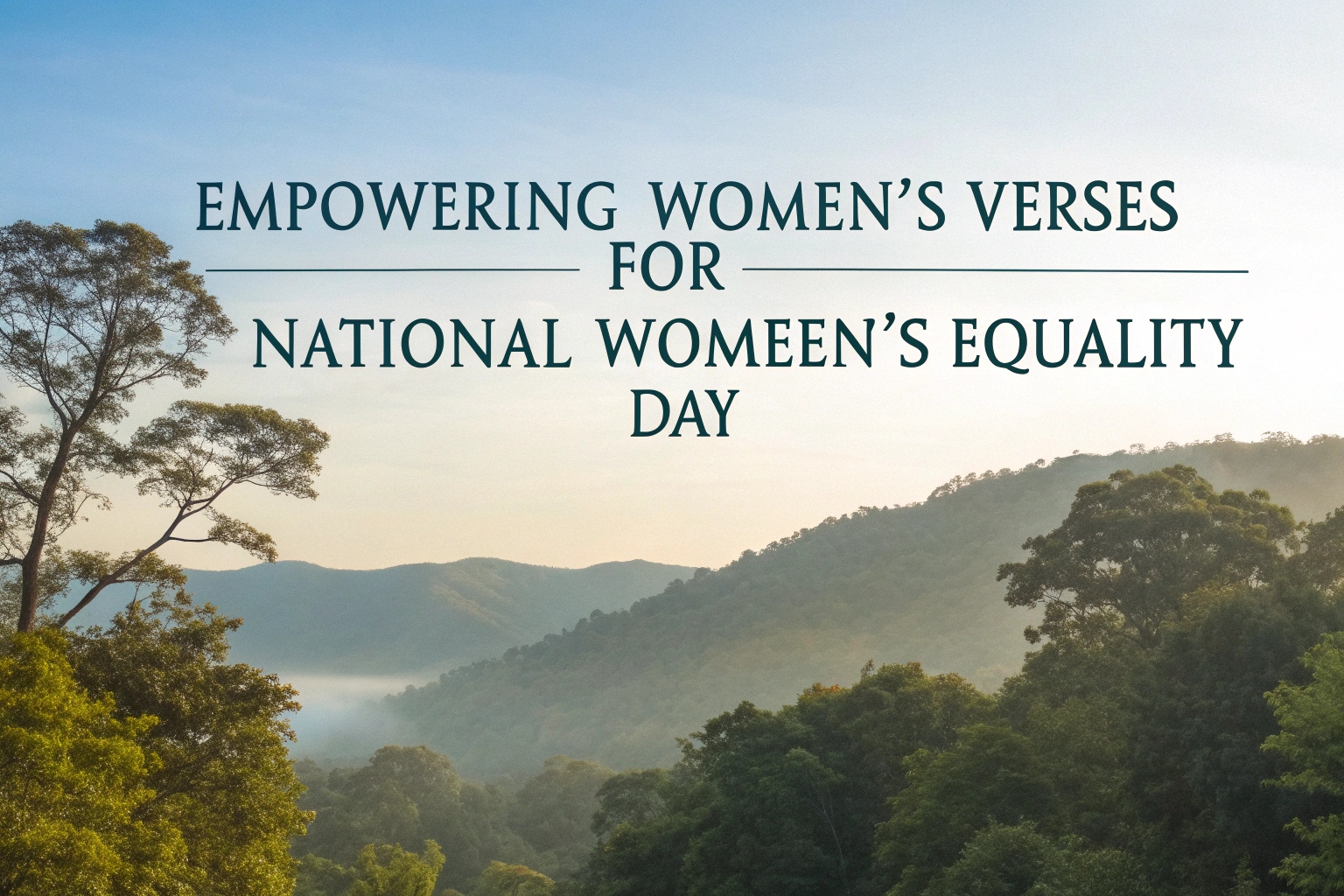 Empowering Women's Verses for National Women's Equality Day