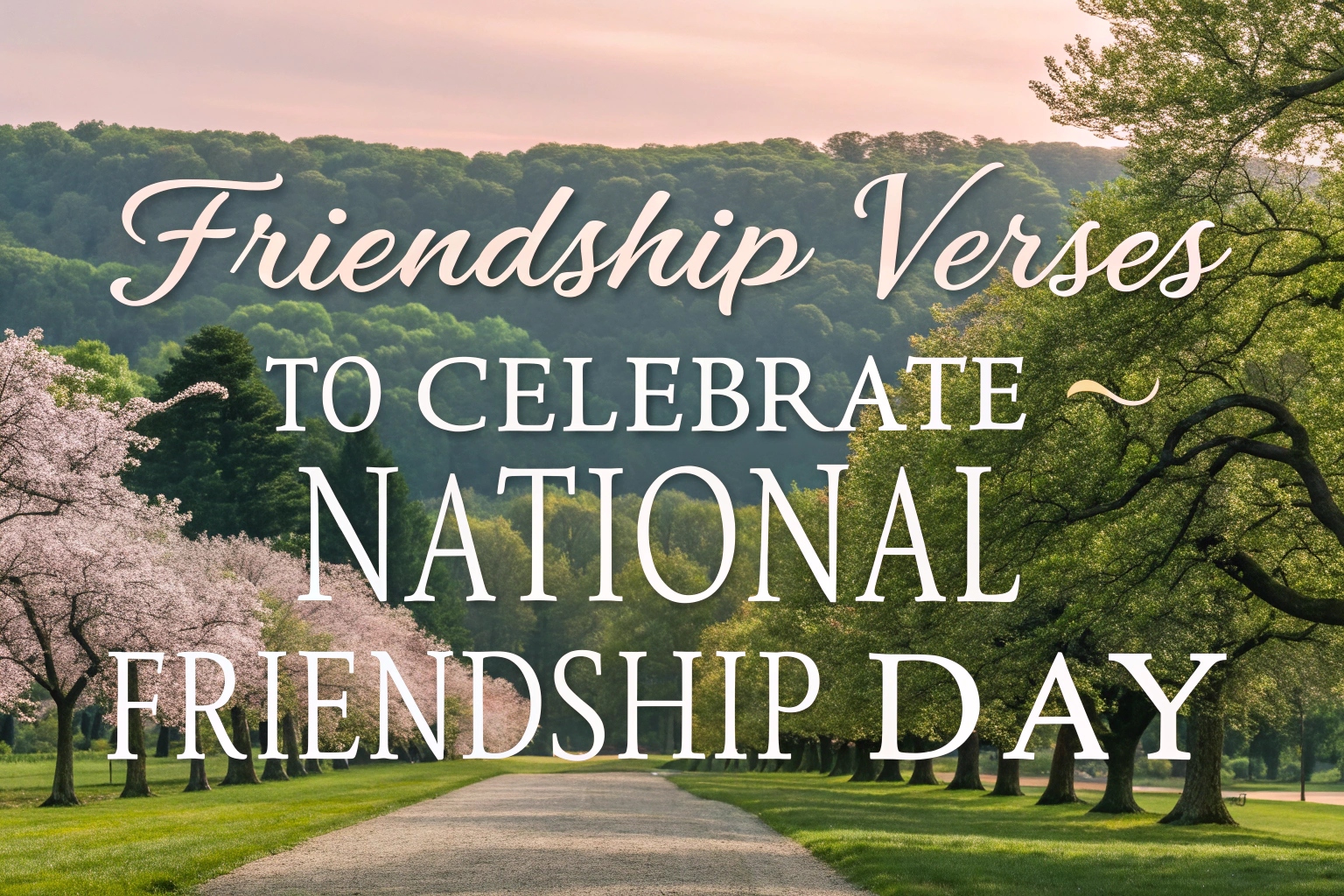 Friendship Verses to Celebrate National Friendship Day