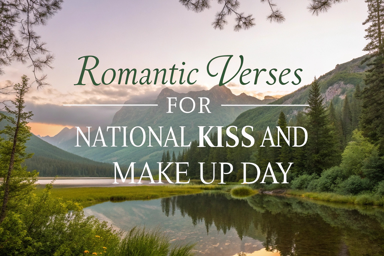 Romantic Verses for National Kiss and Make Up Day