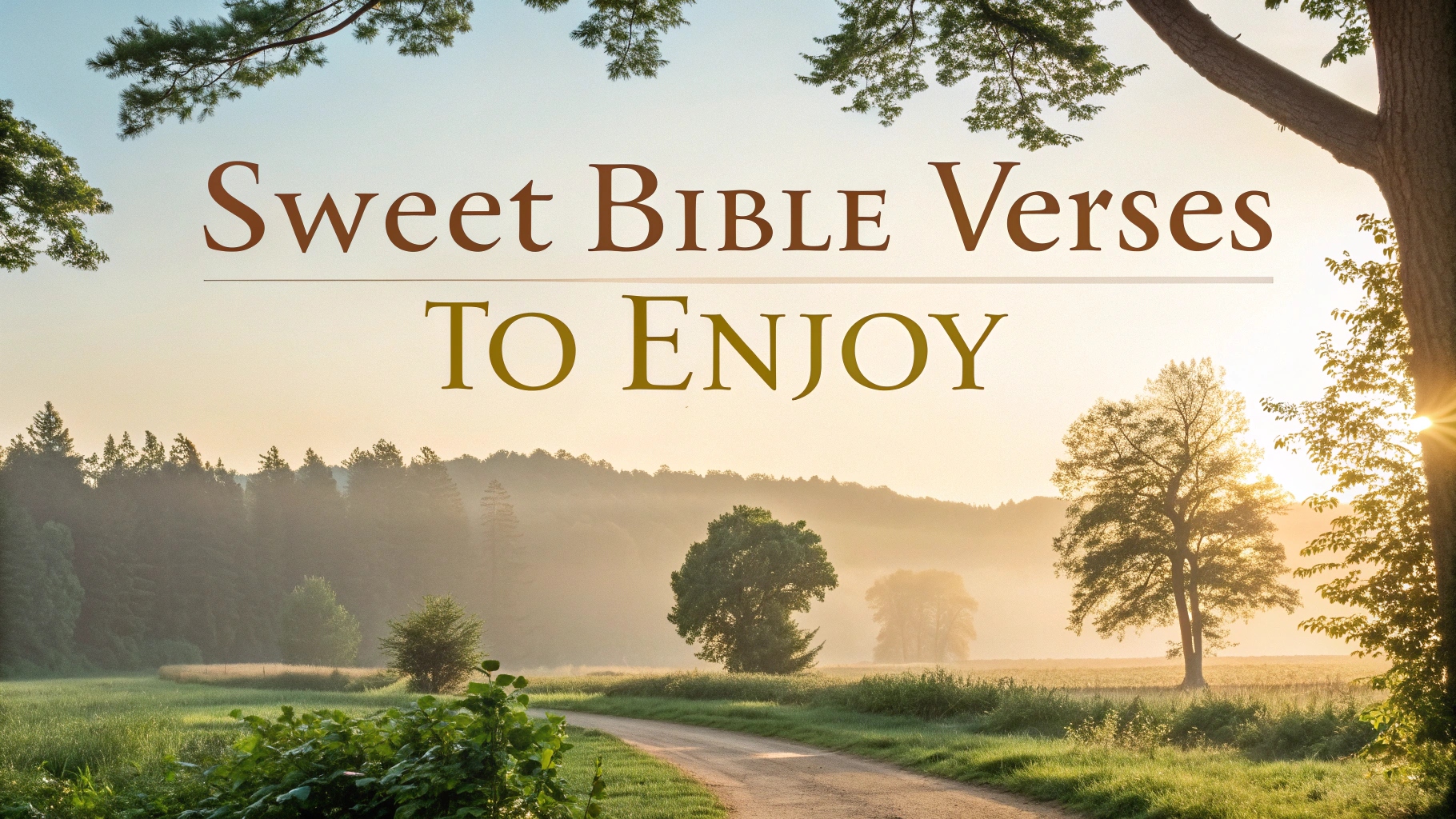 Sweet Bible Verses to Enjoy