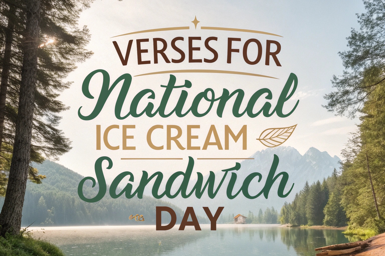 Verses for National Ice Cream Sandwich Day