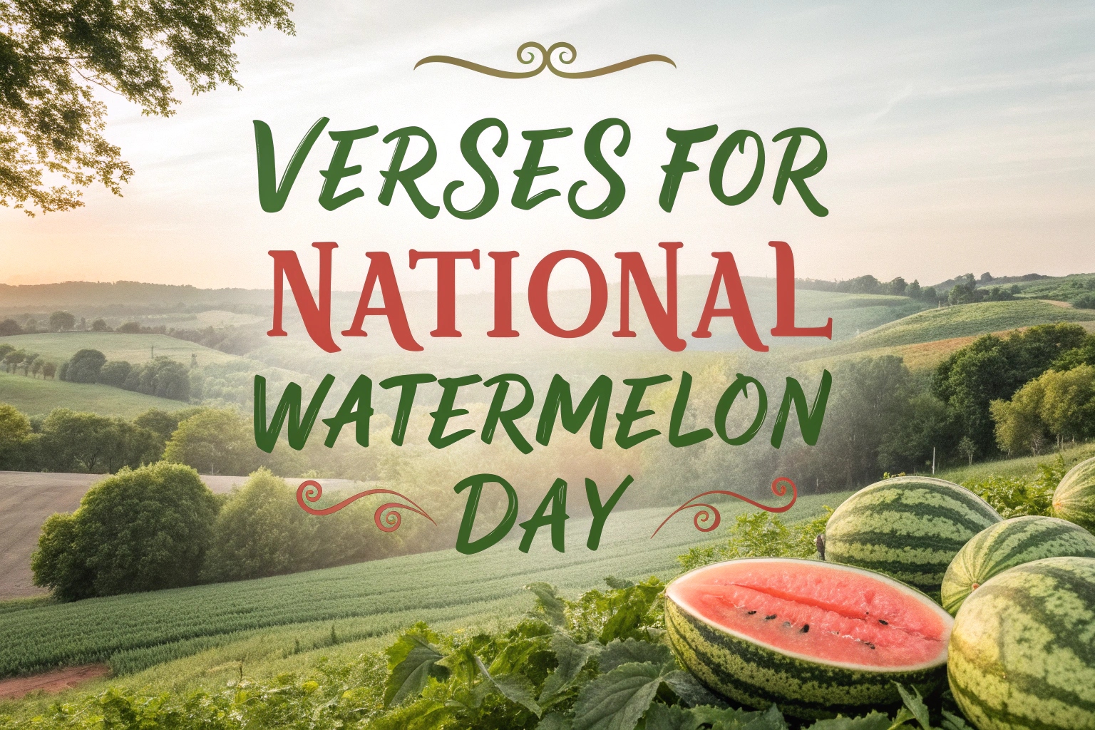 Verses for National Watermelon Day
