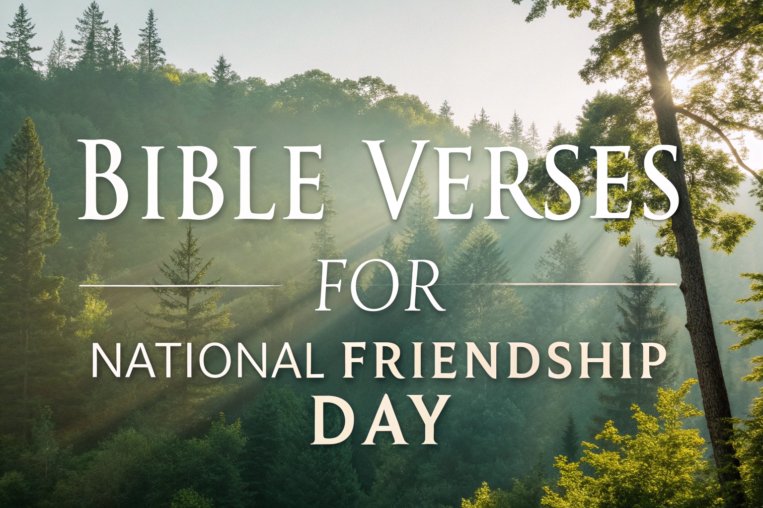Bible Verses for National Friendship Day
