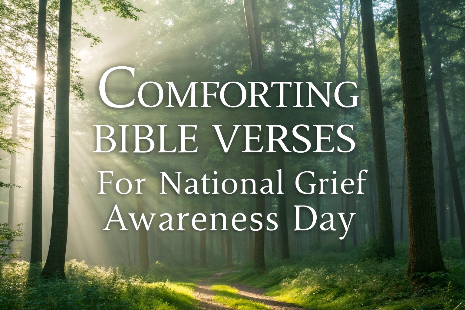 Comforting Bible Verses for National Grief Awareness Day