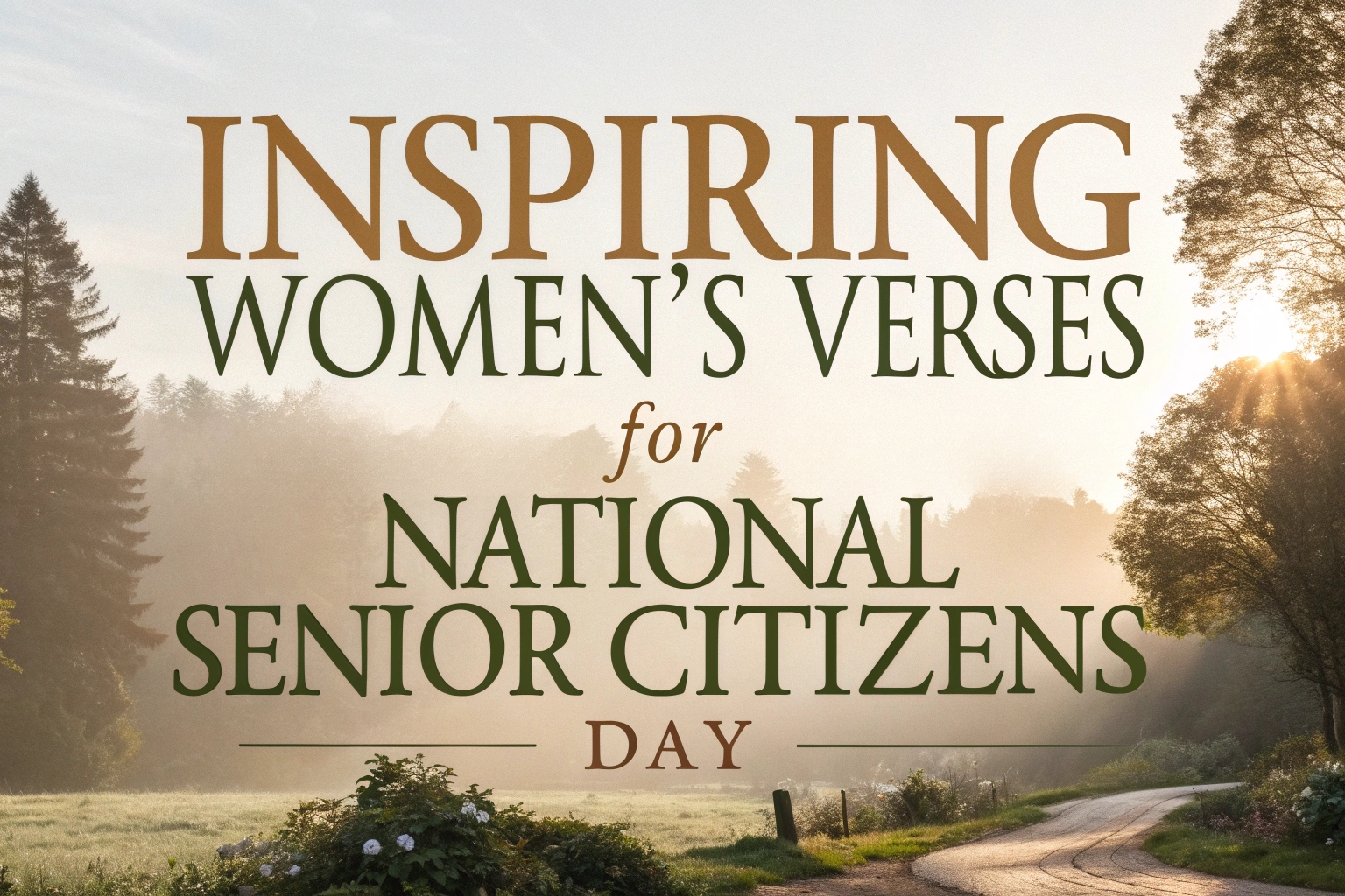 Inspiring Women's Verses for National Senior Citizens Day