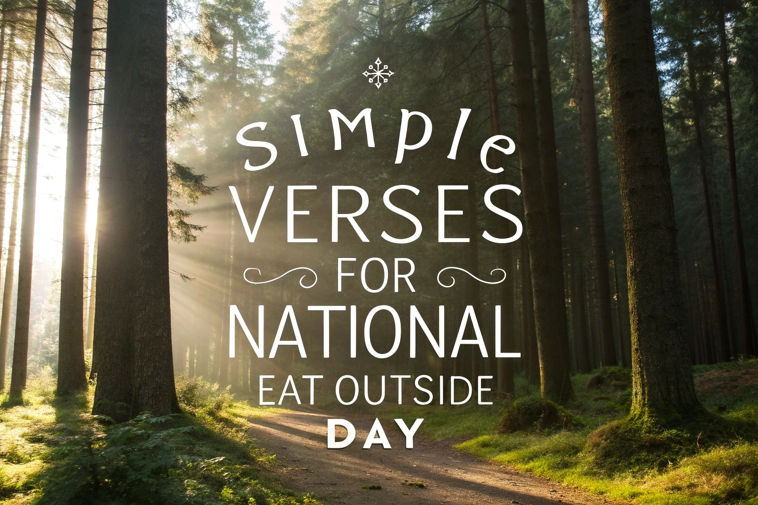 Simple Verses for National Eat Outside Day