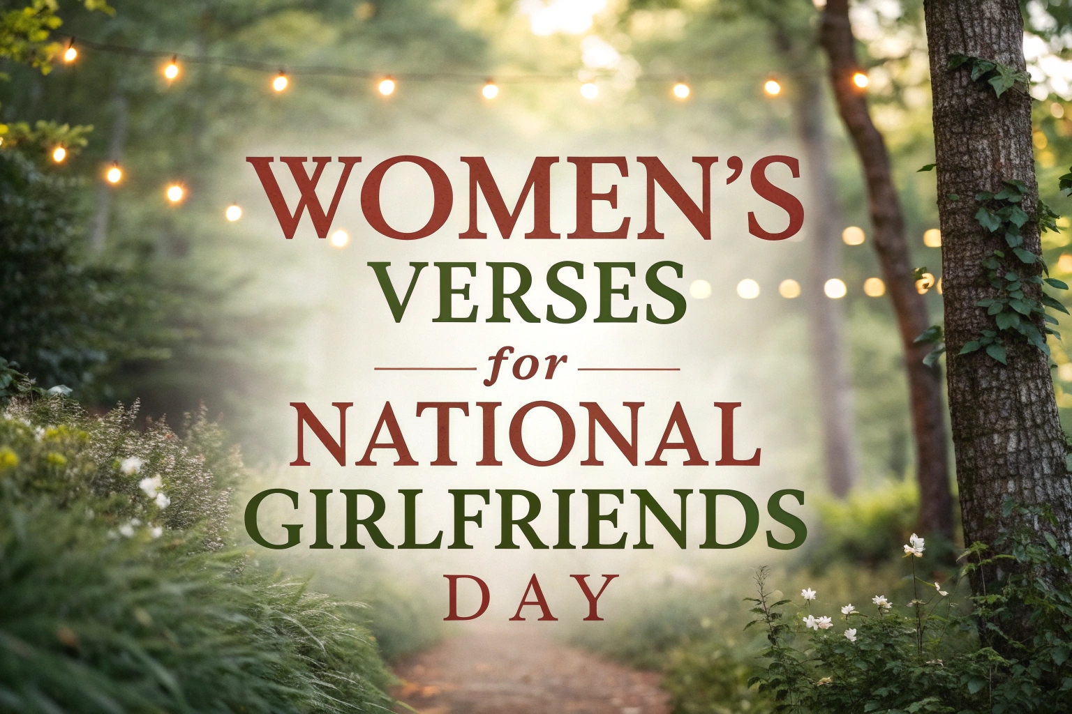 Women's Verses for National Girlfriends Day