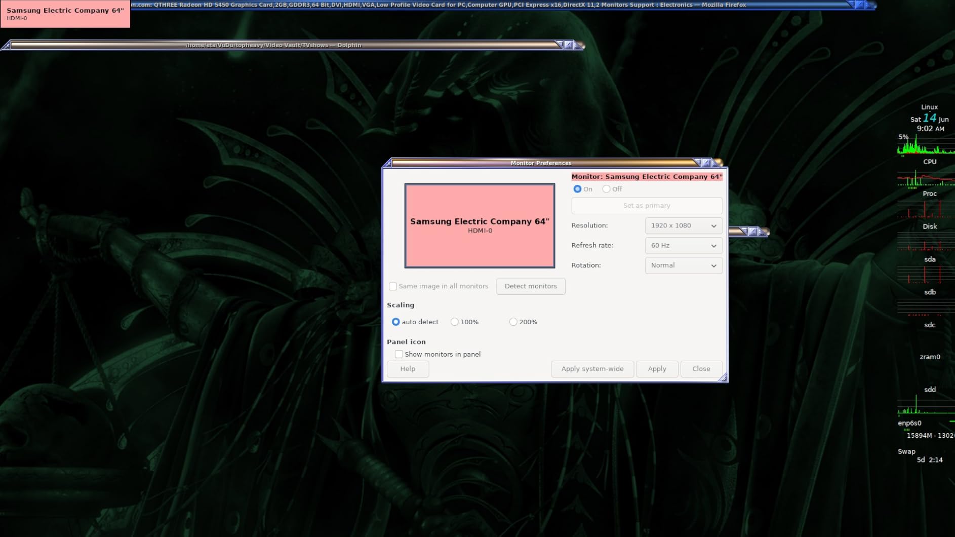 QTHREE Radeon HD 5450 Graphics Card,2GB,GDDR3,64 Bit,DVI,HDMI,VGA,Low Profile Video Card for PC,Computer GPU,PCI Express x16,DirectX 11,2 Monitors Support customer photo 1