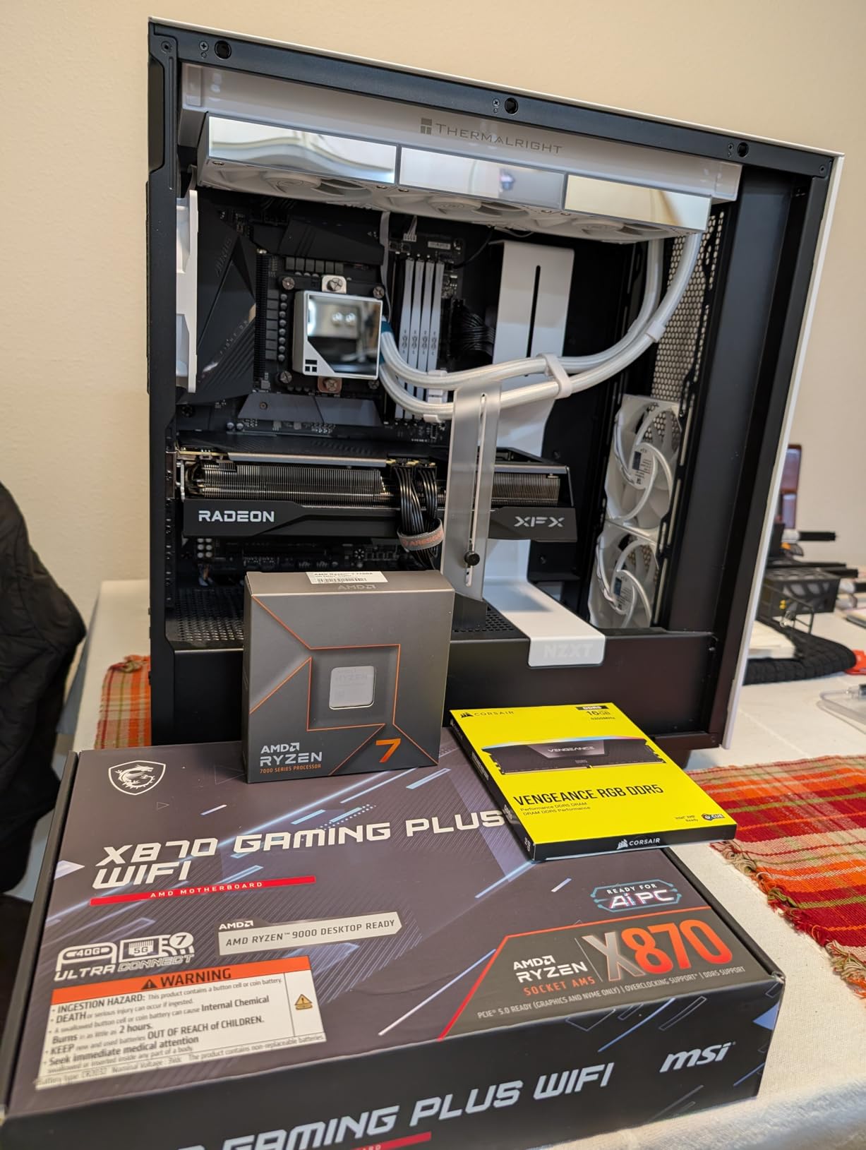 AMD Ryzen 7 7700X 8-Core, 16-Thread Unlocked Desktop Processor customer photo 1