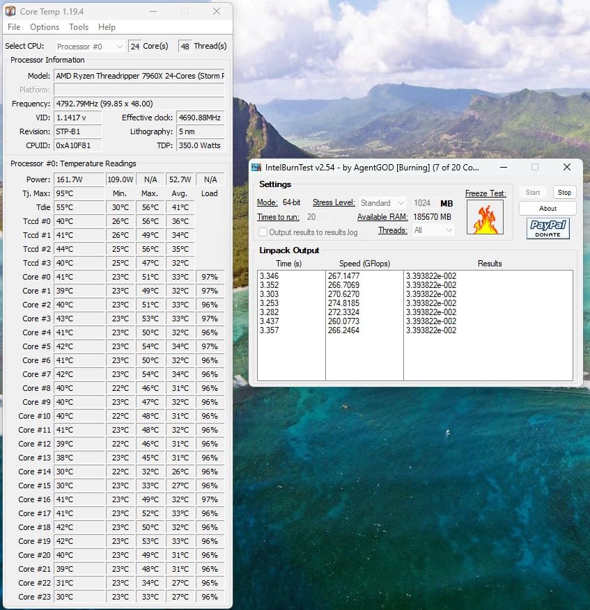 AMD Ryzen Threadripper 7960X 24-Core, 48-Thread Processor customer photo 2