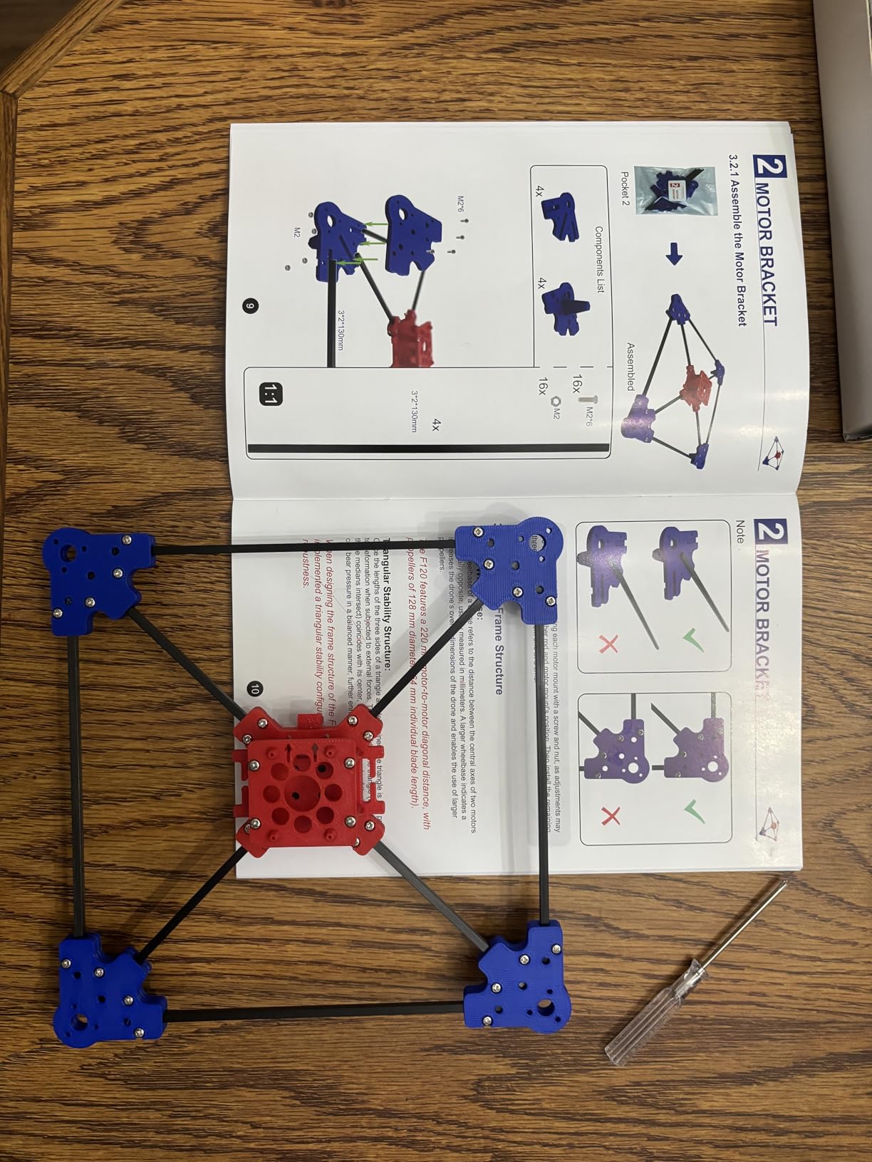 Quadrotor Drone DIY Kit: A Unique STEM Project with Brushless Motor, Optical Flow Hovering, One-Click Takeoff and Landing, and 360° Flip for DIY Enthusiasts to Learn Drone Basics customer photo 1
