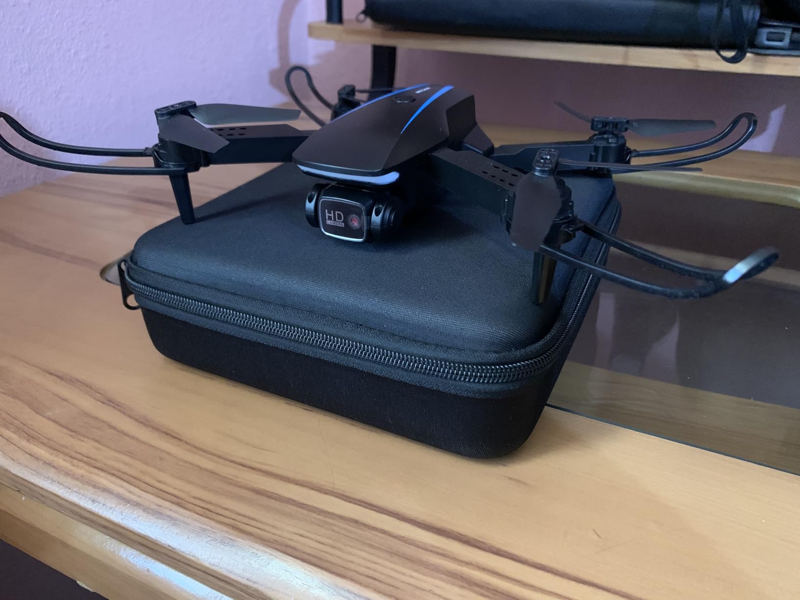 Oddire Drone with Camera - Drones for Adults, with 2 Batteries, Carrying Case, Propellers, 1080P HD Foldable Drone with Stable Hover, Trajectory Flight, Gravity Control, One Key Take Off/Land, 3D Flip customer photo 2