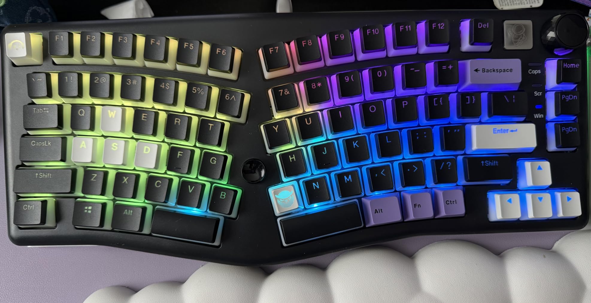 LEOBOG A75 Wireless Mechanical Keyboard, 75% Split Alice Layout, Hot-Swappable RGB Backlit with Knob & Cat Keycaps, 2.4G/USB-C/BT5.0 Cute Creamy Gaming Keyboard - Barbie Switch, Pink customer photo 1