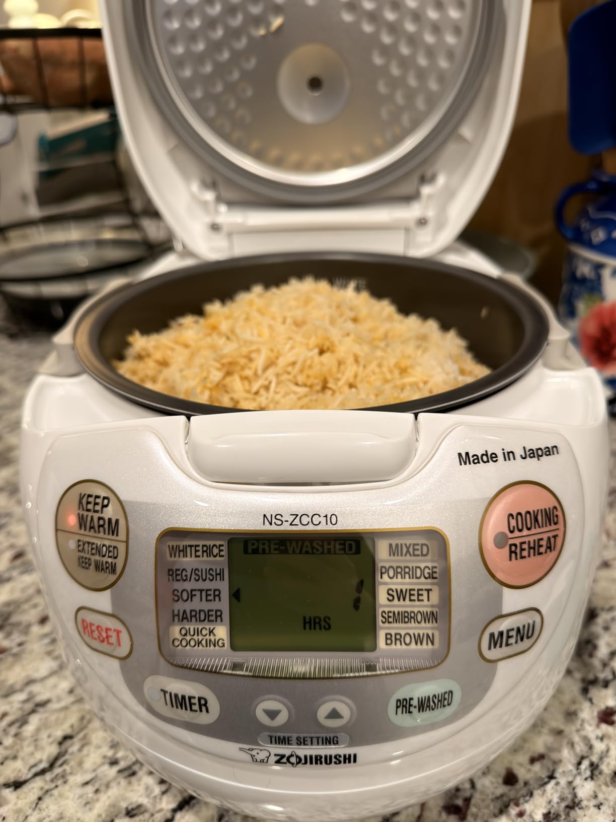 Zojirushi Ns ZCC10 Neuro Fuzzy Rice Cooker and Warmer (White) customer photo 1
