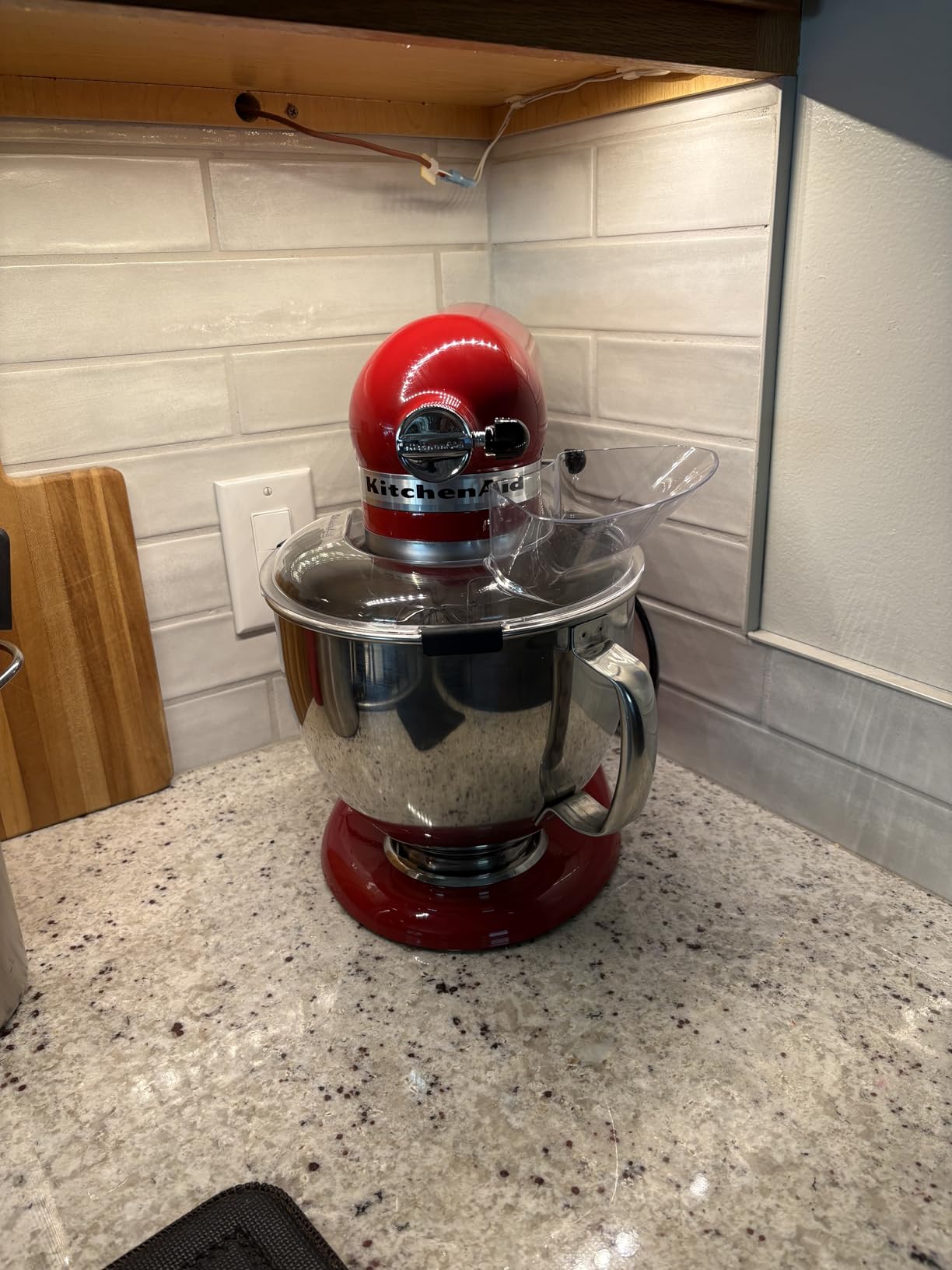 KitchenAid Artisan Series 5 Quart Tilt Head Stand Mixer with Pouring Shield KSM150PS, Contour Silver, Zinc customer photo 1