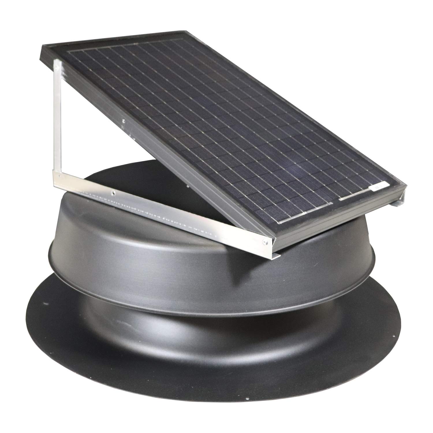 Natural Light Solar Attic Fan 32-watt - Black - Florida Rated customer photo 1