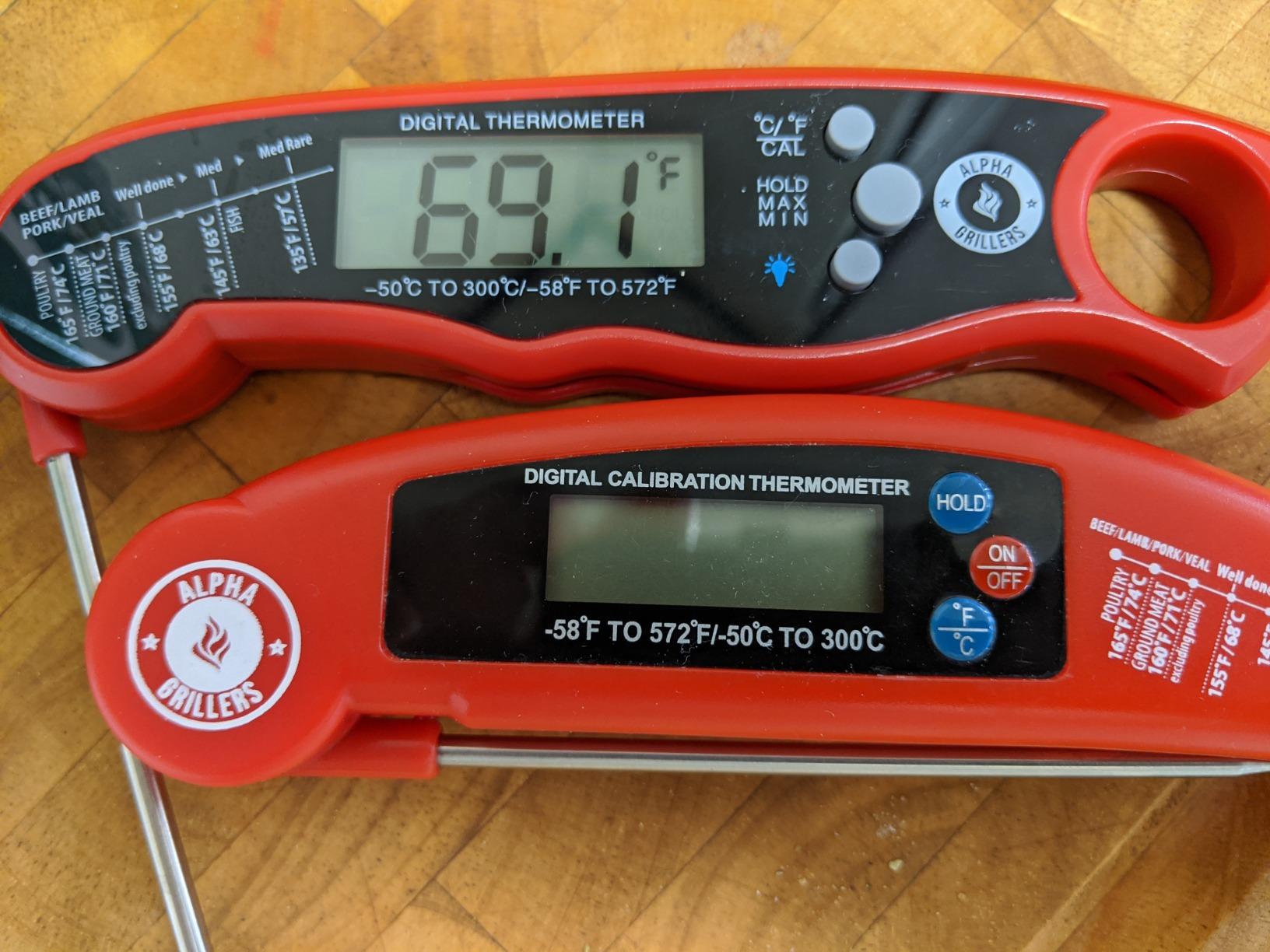Alpha Grillers Meat Thermometer Digital - Instant Read Food Thermometer for Cooking & Grilling - Professional Kitchen Fathers Day Gift for Dad Men Him Husband customer photo 2