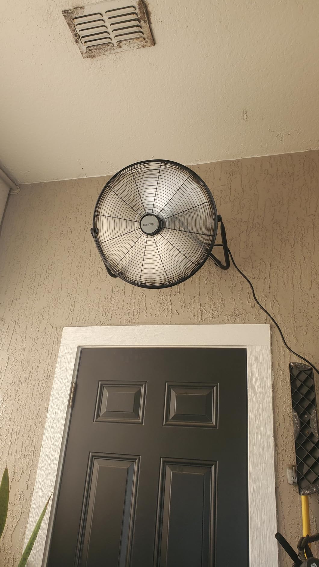 Hurricane Pro Heavy-Duty High Velocity Metal Blade Floor Fan w/ 3 Speeds, Black, 20