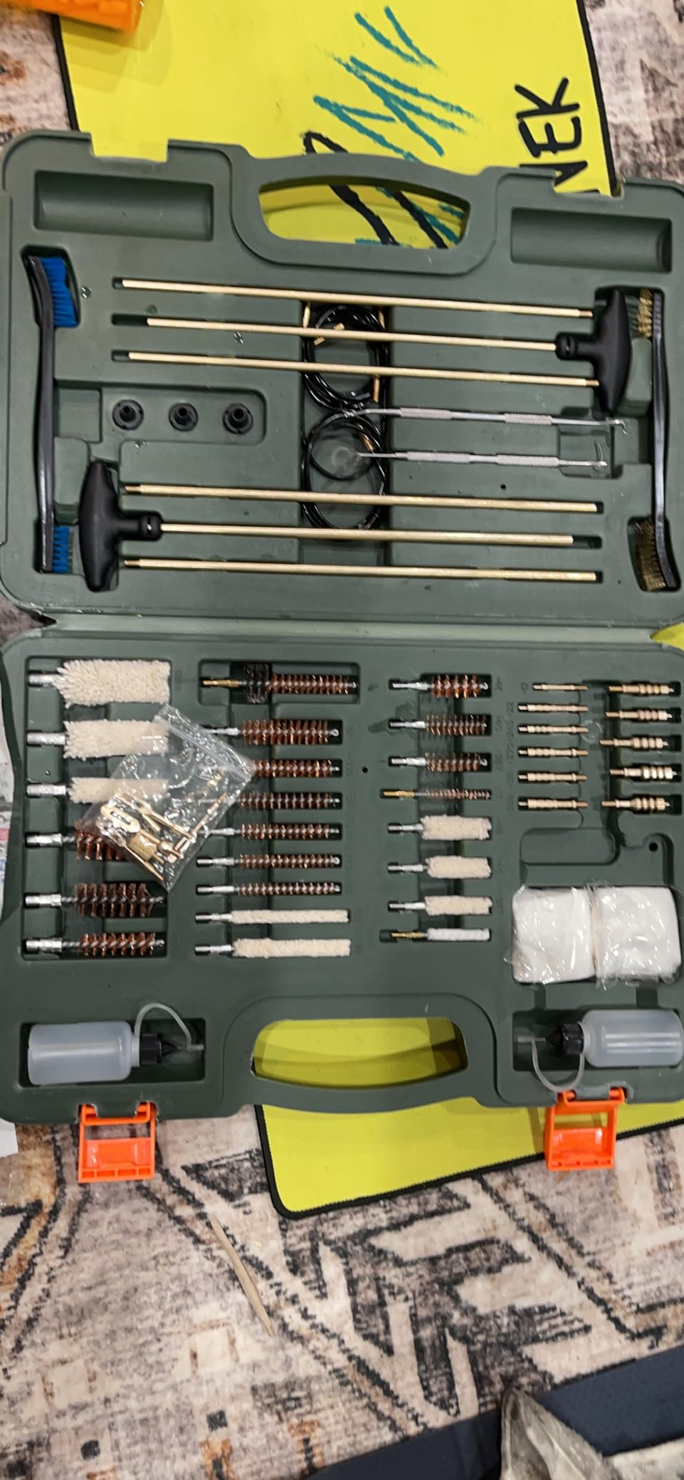 BOOSTEADY Gun Cleaning Kit Universal Gun Cleaning Kit Shotgun Pistol Cleaning Kit with Lightweight Organized Carrying Case Gun Cleaning Supplies Gun Cleaner Bottle Brass Jags and Tips customer photo 1