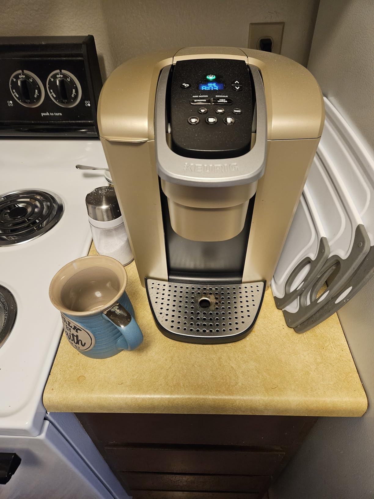 Keurig K-Elite Single Serve K-Cup Pod Coffee Maker, with Strength and Temperature Control, Iced Coffee Capability, 8 to 12oz Brew Size, Programmable, Brushed Slate customer photo 1