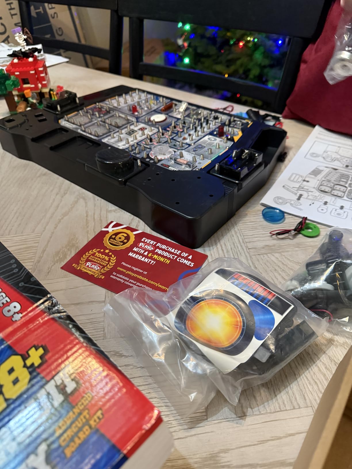 Playz Advanced Electrical Circuit Board Engineering Kit for Kids with 328+ STEM Projects on Electricity, Voltage, Currents, Resistance, & Magnetic Science | Gift for Children Age 8-13+ customer photo 1