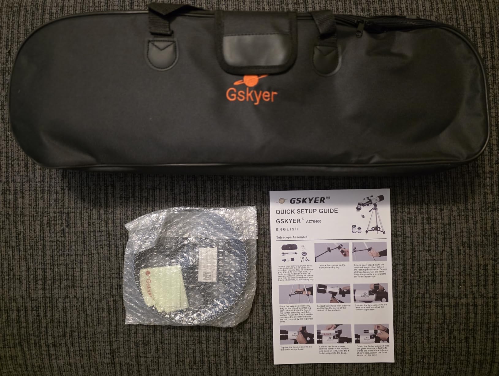 Gskyer Telescope, 70mm Aperture 400mm AZ Mount Astronomical Refracting Telescope for Kids Beginners - Travel Telescope with Carry Bag, Phone Adapter and Wireless Remote. customer photo 1