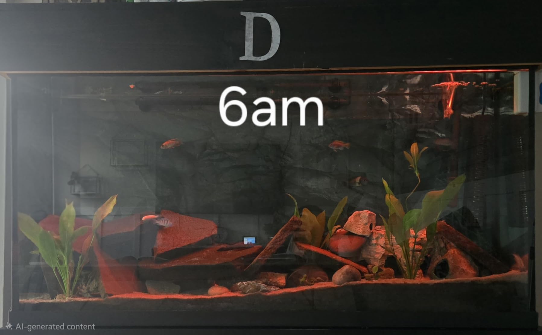 hygger 18W 24/7 Lighting Aquarium LED Light, Sunrise-Daylight-Moonlight Mode and DIY Mode, Adjustable Timer Adjustable Brightness Fish Tank Light with Extendable Bracket 7 Colors for Planted Tank customer photo 2
