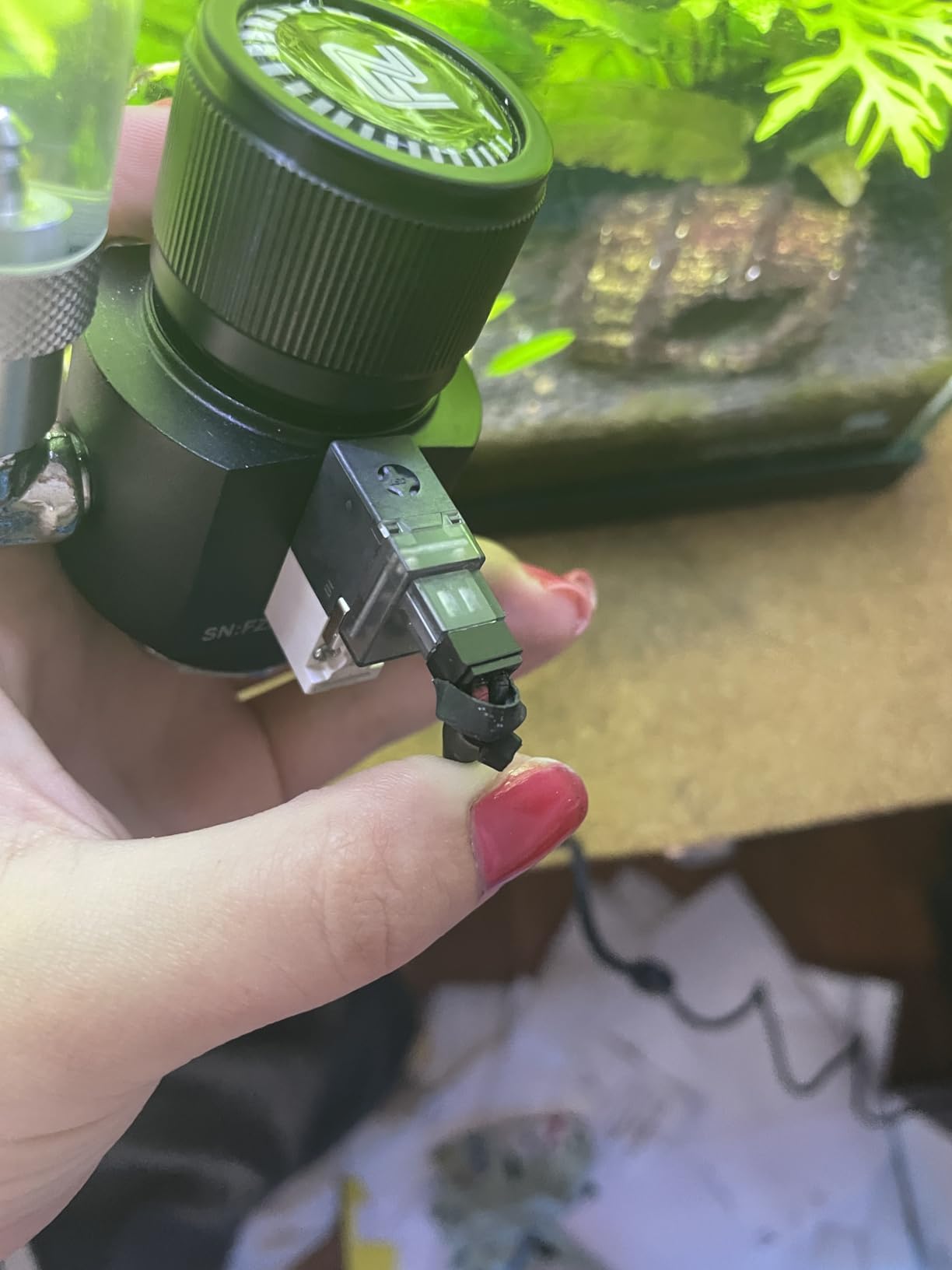 FZONE Aquarium CO2 Regulator Mini Series V3.0 Dual Stage with DC Solenoid and Bubble Counter Check Valve Compatible Paintball Tank CGA320 CO2 Cylinde customer photo 1