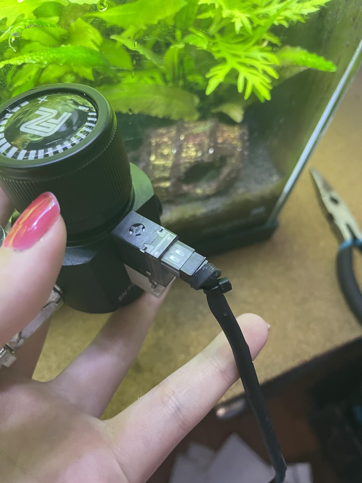 FZONE Aquarium CO2 Regulator Mini Series V3.0 Dual Stage with DC Solenoid and Bubble Counter Check Valve Compatible Paintball Tank CGA320 CO2 Cylinde customer photo 2