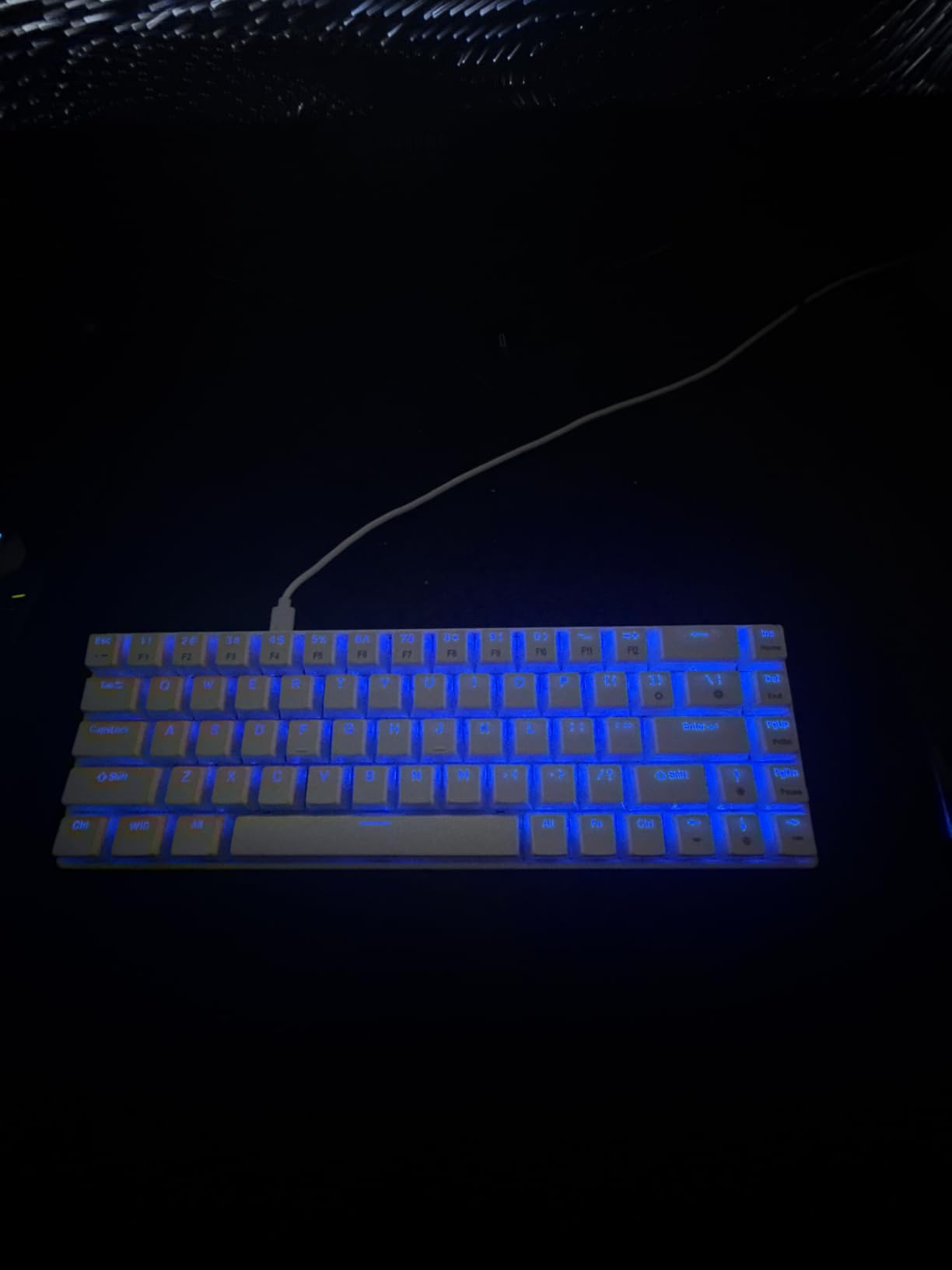 MageGee Portable 60% Mechanical Gaming Keyboard, MK-Box LED Backlit Compact 68 Keys Mini Wired Office Keyboard with Red Switch for Windows Laptop PC Mac - Black/Grey customer photo 1