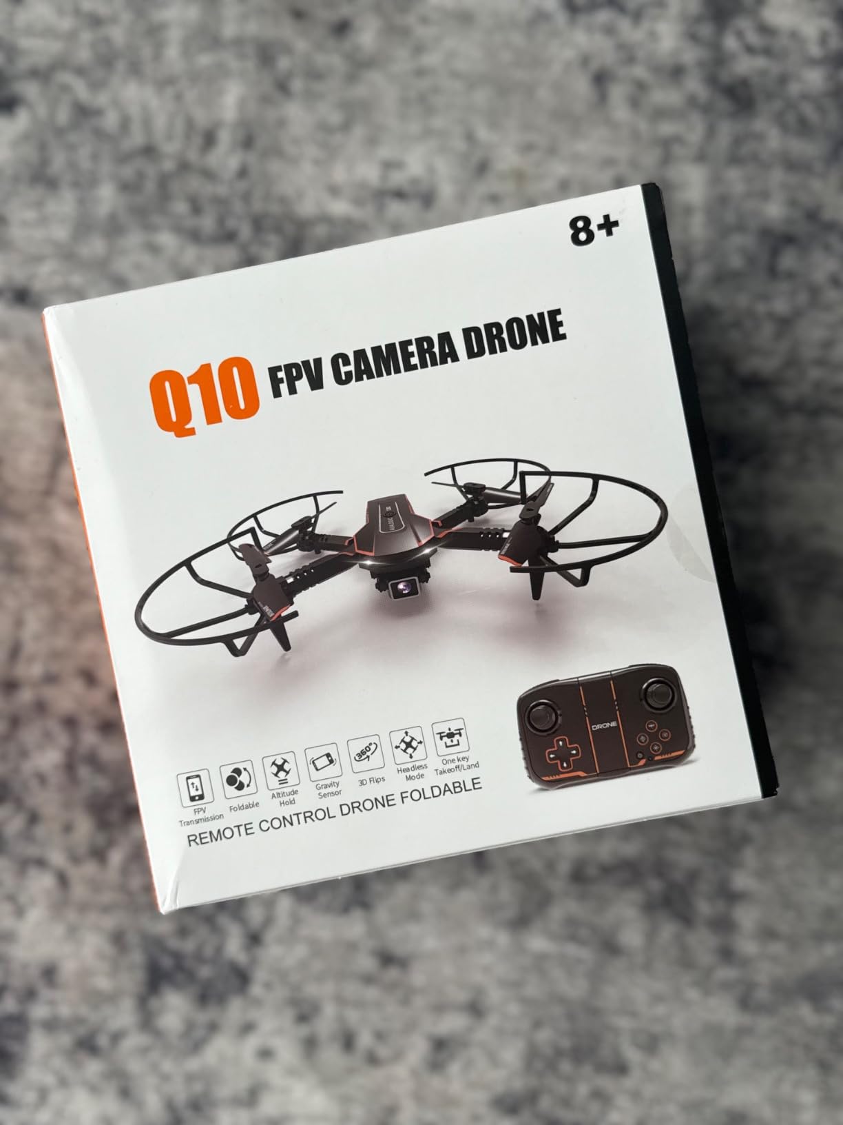 AVIALOGIC Mini Drone with Camera for Kids, Remote Control Helicopter Toys Gifts for Boys Girls, FPV RC Quadcopter with 1080P HD Live Video Camera, Altitude Hold, Gravity Control, 2 Batteries, Black customer photo 2