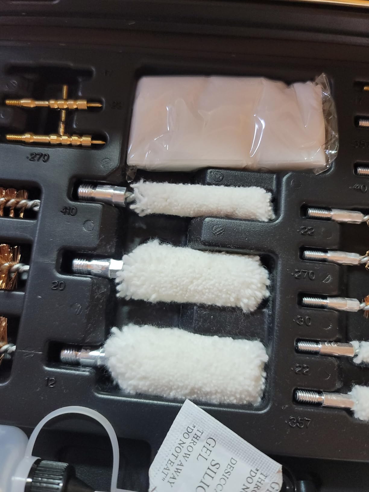 Universal Gun Cleaning Kit, Rifle Cleaning Set with Reinforced Brass Rods, Brass Jags and Slotted Tips customer photo 1