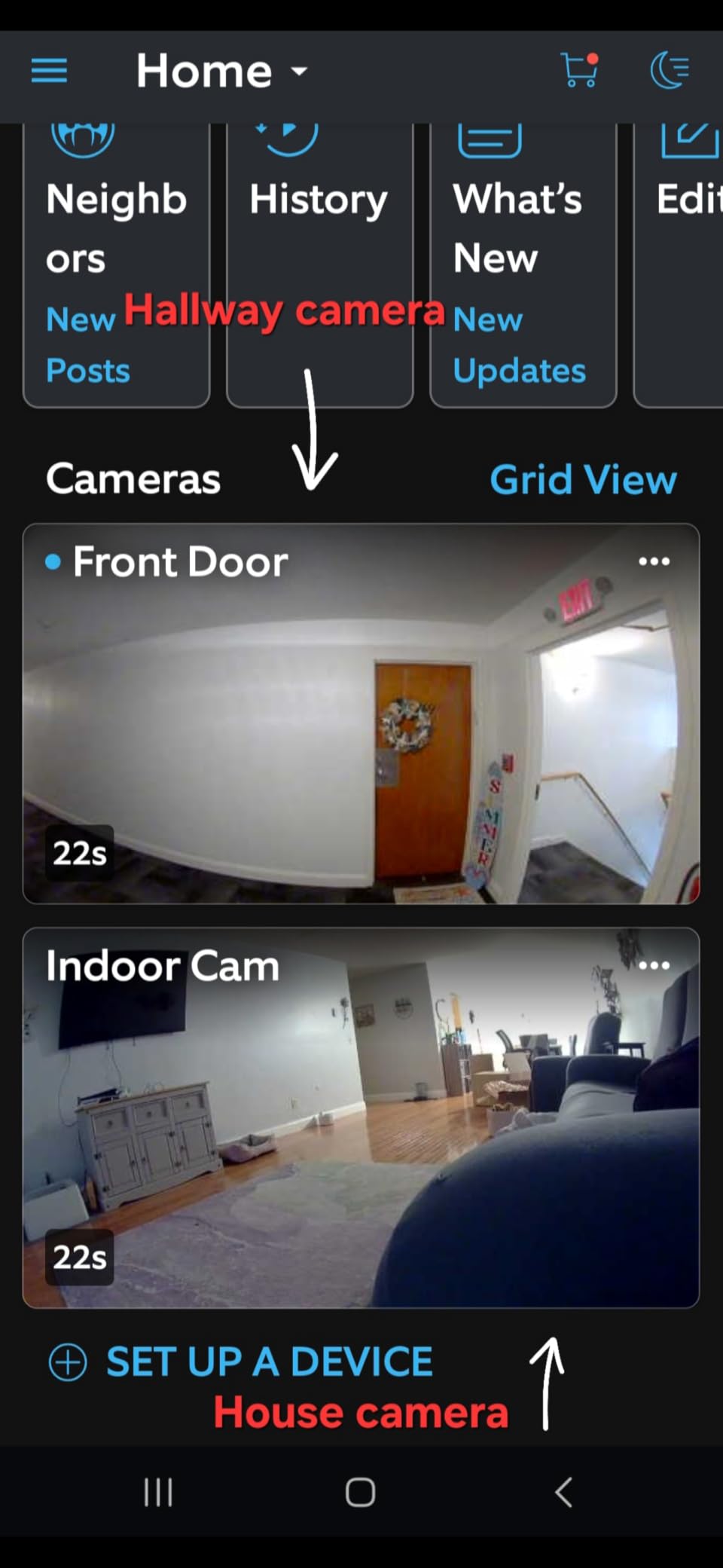 Ring Indoor Cam, Home or business security in 1080p HD video, White customer photo 1