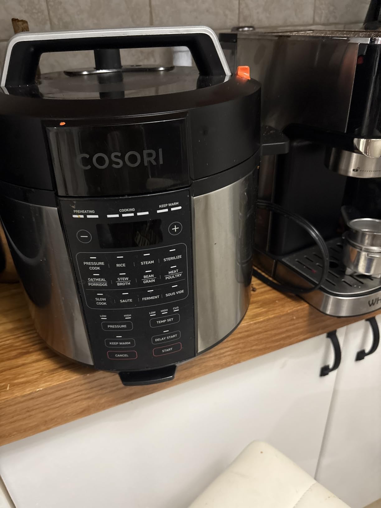 Cosori Pressure Cooker 6QT, Stainless Steel, 9-in-1 Multi Cooker, 12 Safety Features, Ceramic Inner Pot, Rice, Slow Cook, Sous Vide, Saute, 1100W customer photo 1