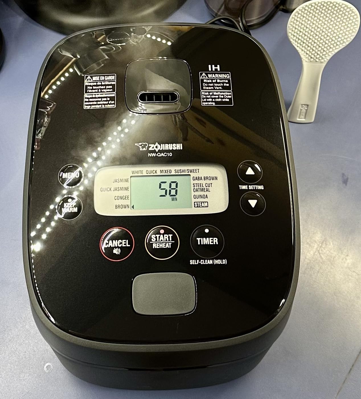 Zojirushi NP-HCC10XH Induction Heating System Rice Cooker and Warmer, 5.5-Cup, Stainless Dark Gray customer photo 2