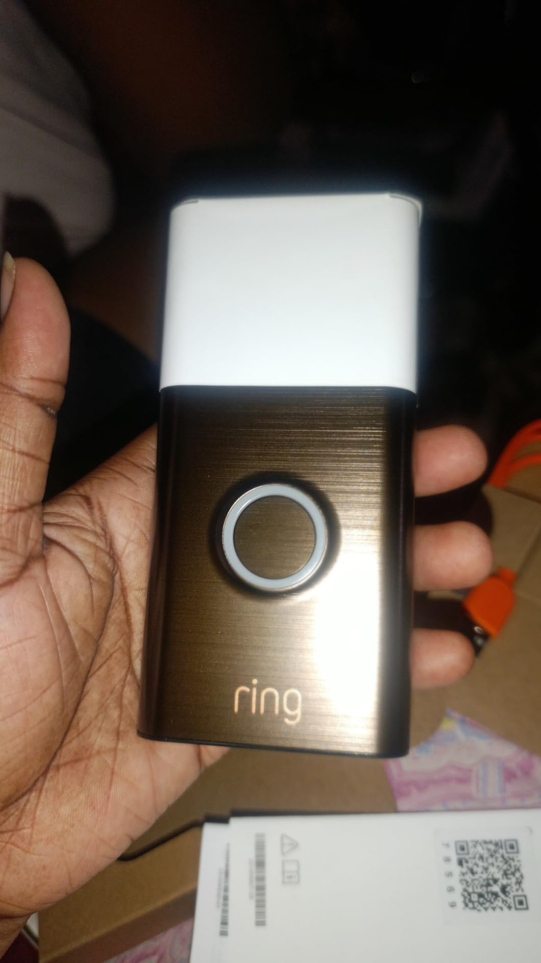 Ring Battery Doorbell, Home or business security with Head-to-Toe video, Live View with Two-Way Talk, and Motion Detection & Alerts, Satin Nickel customer photo 2