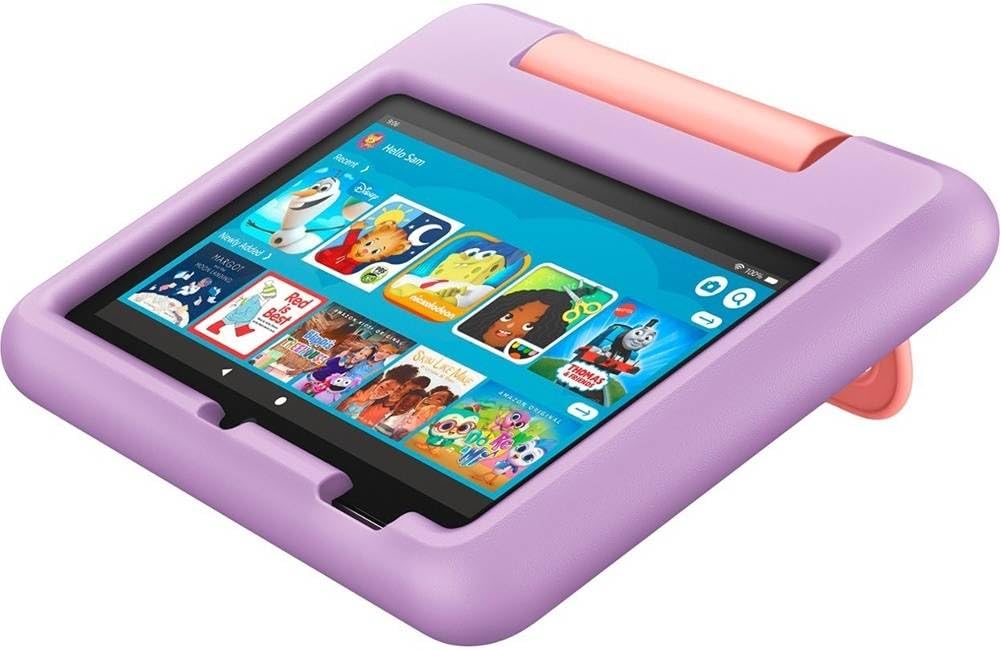 Amazon Fire 7 Kids tablet (newest model) ages 3-7, 16 GB, Blue customer photo 2
