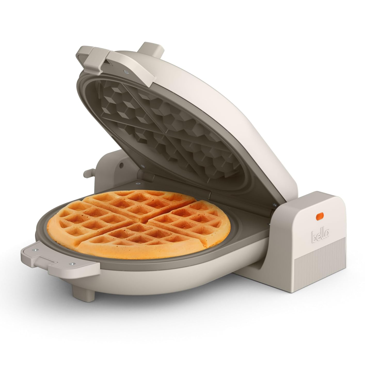bella Fits-Anywhere™ Flip-n-Store Non-Toxic, Belgian Waffle Maker, Oatmilk customer photo 1