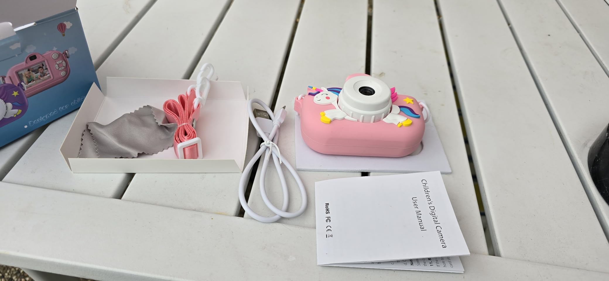ZUODUN Kids Camera Toys for Girls Age 3-8, Kids Digital Camera Toddler Camera for 3 4 5 6 7 8 Years Old Birthday Gifts, 1080P Video with Cute Protective Cover & 32GB SD Card customer photo 2