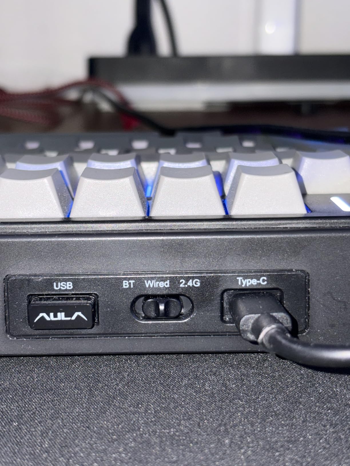 AULA F75 Pro Wireless Mechanical Keyboard, 75% Hot Swappable Custom Keyboard with Knob, RGB Backlit, Pre-lubed Reaper Switches, Side Printed PBT Keycaps, 2.4GHz/USB-C/BT5.0 customer photo 2