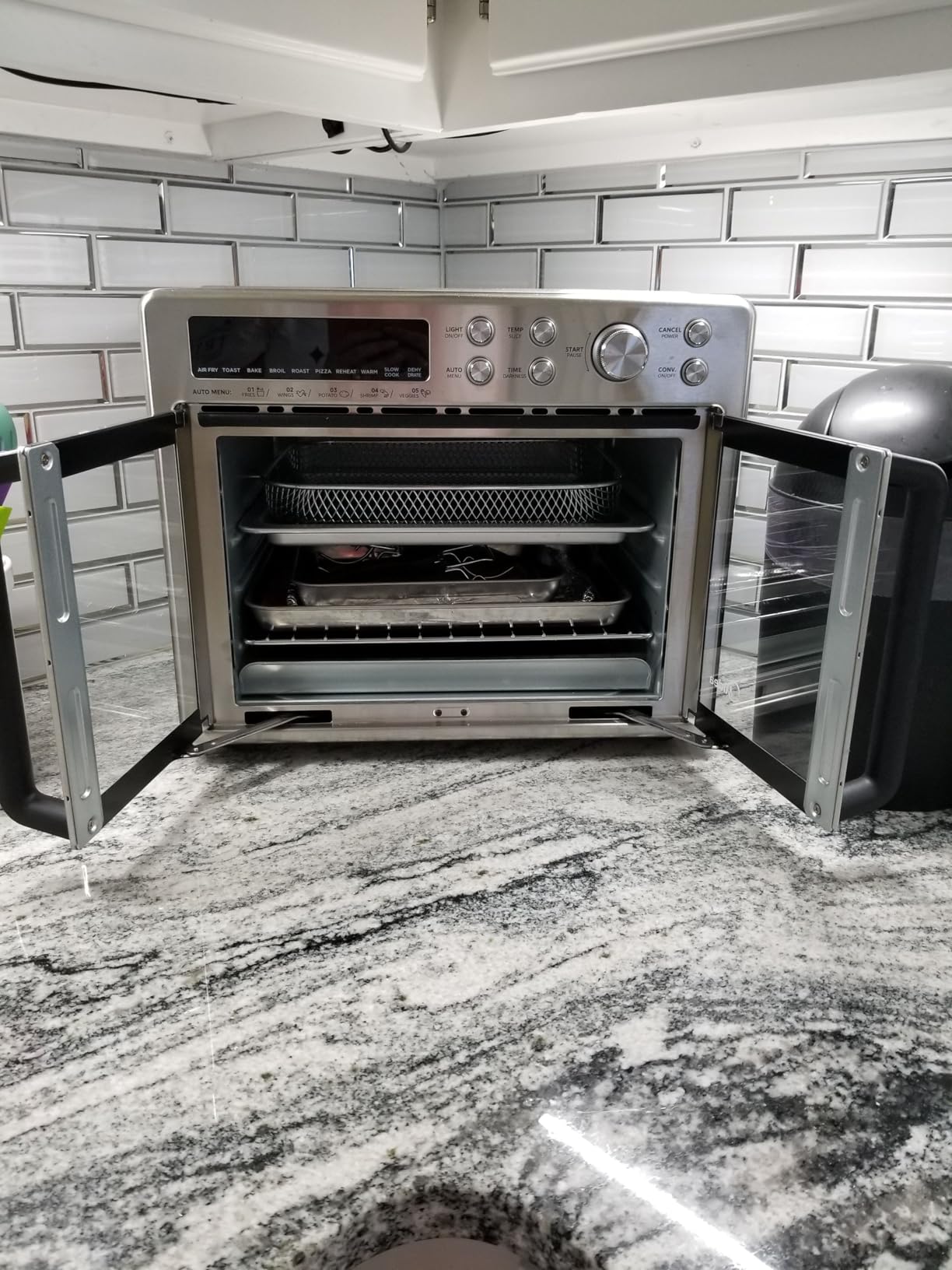 Midea Flexify Classic French Door Toaster Oven Air Fryer Combo, 10-in-1 Large Capacity 26.4 QT Countertop Oven, 25% Faster Cooking and 90% Less Oil, Stainless Steel customer photo 2
