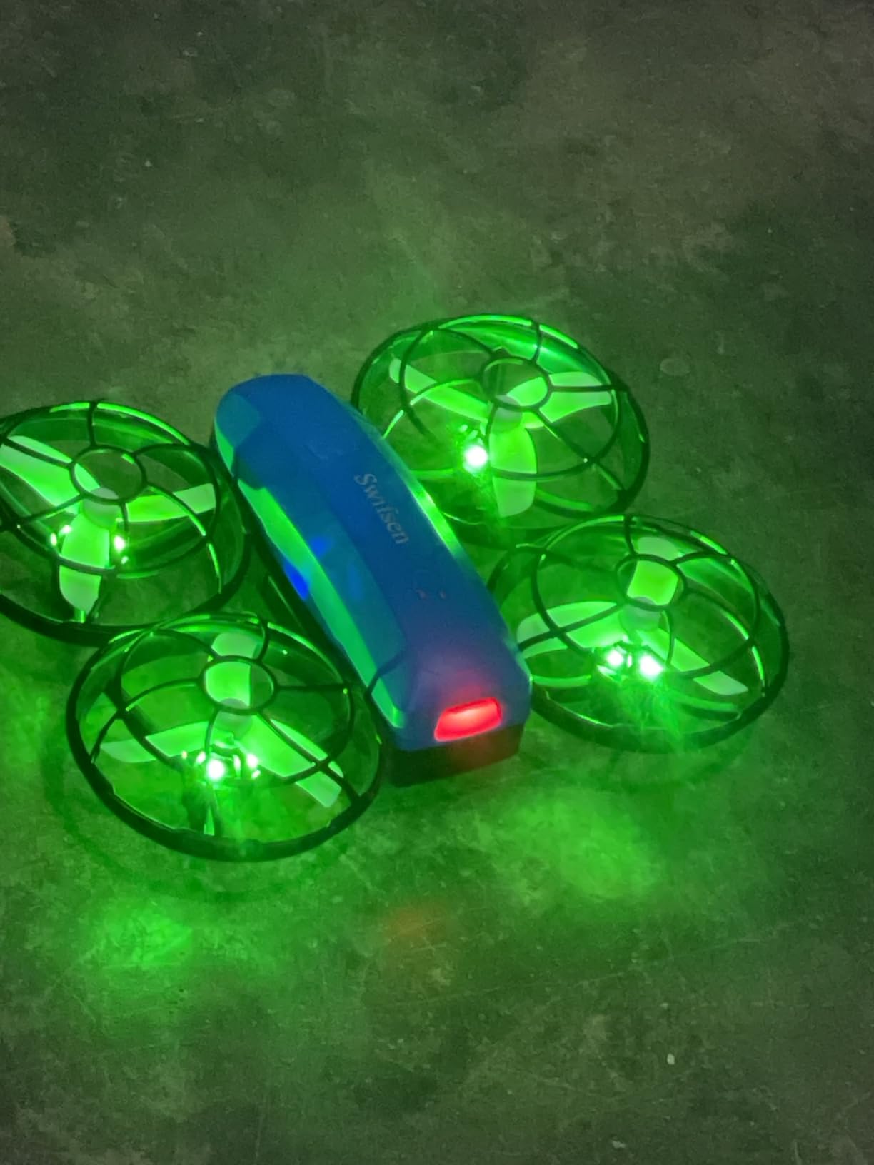 Swifsen Kids Drone with Camera & Optical Flow Positioning - Mini RC Quadcopter with Full Protection Guard, 2 Modular Batteries, Colorful LED Lights - Easy to Fly Gift for Boys & Beginners (Upgraded Version) customer photo 1