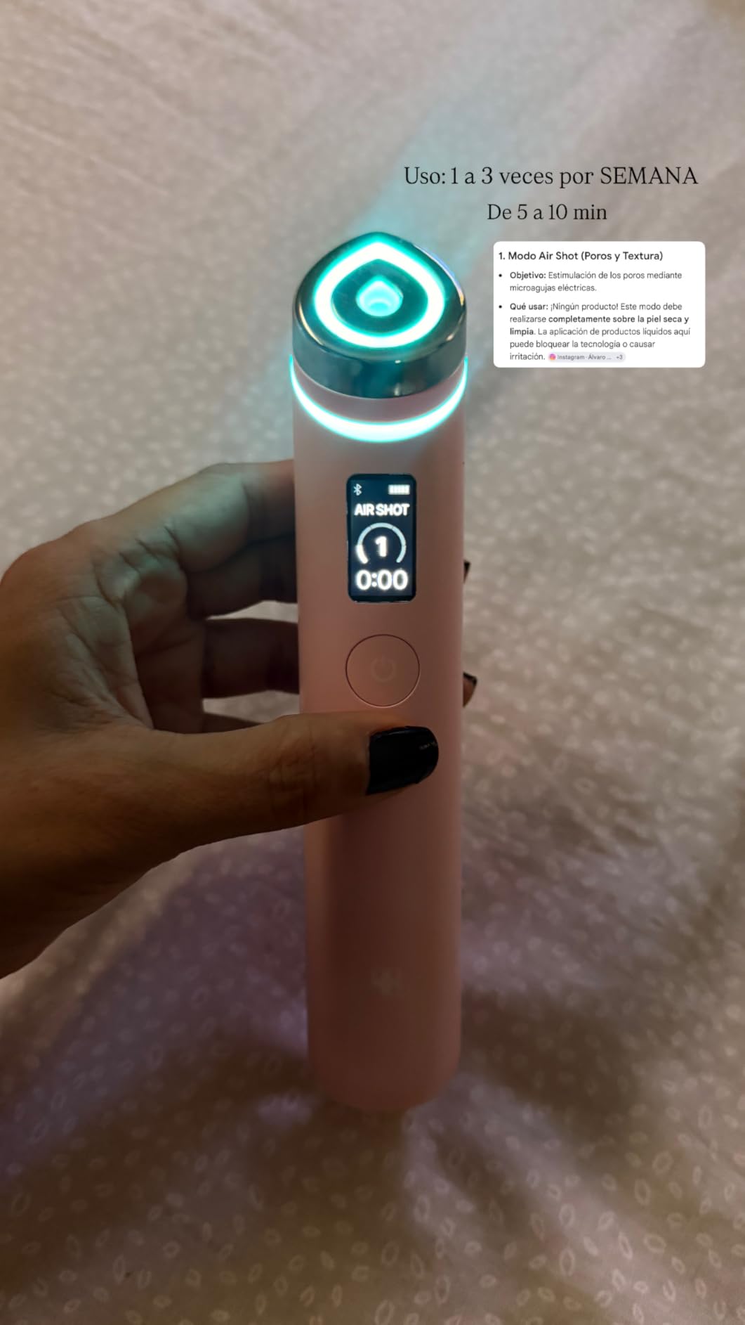 medicube Booster Pro | 6-in-1 Real Glass Glow Beauty Massager | for Clear, Radiant, Firmer-Looking Skin | Korean Skin Care | Pink customer photo 1