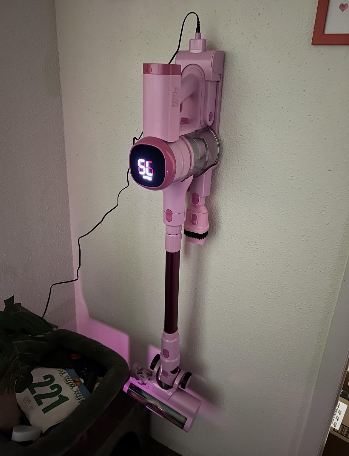 Tikom V500 Cordless Vacuum Cleaner for Home, 40000Pa/450W Stick Vacuum with LED Touch Screen, Charging Wall Dock, Anti-Tangle, Lightweight Handheld Vacuum for Pet Hair, Hard Floor, Carpet customer photo 2