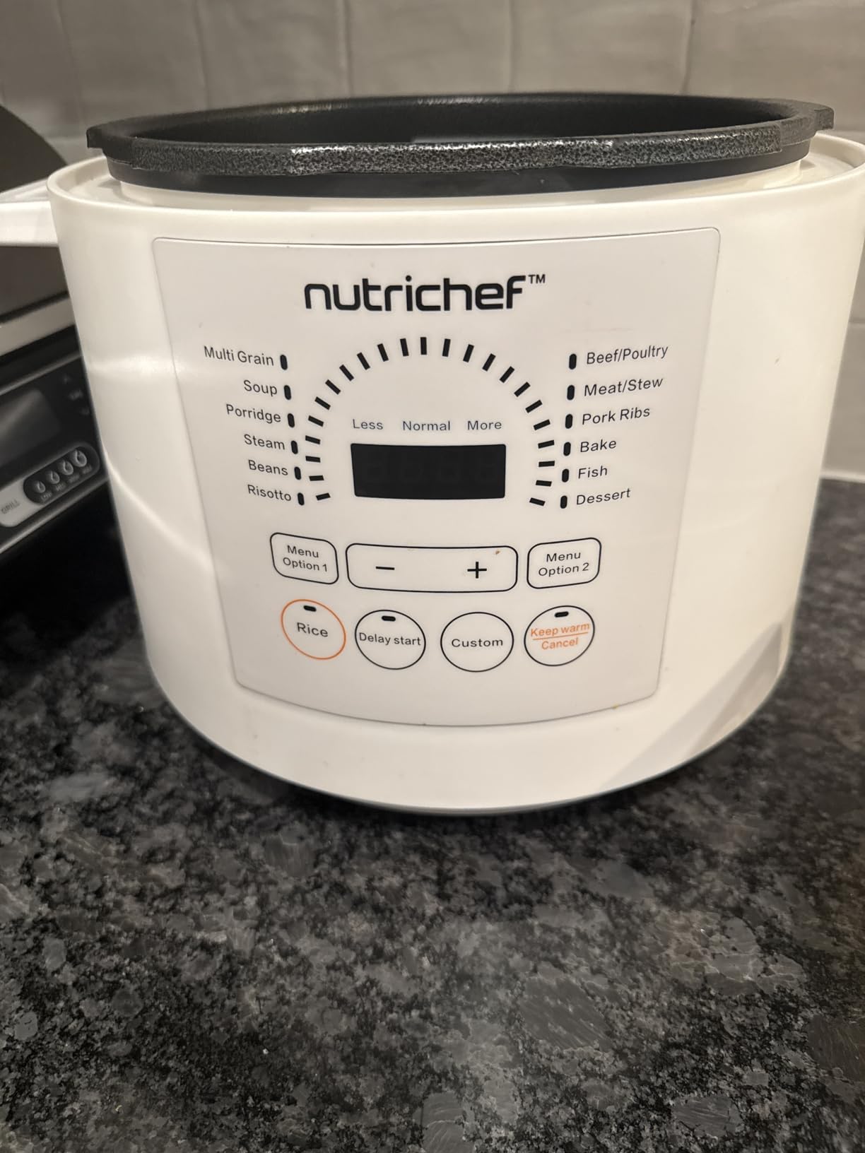 NutriChef Electric Pressure Cooker 6 Quart Capacity | 9 Function Digital Countertop Pressure Cooker | Adjustable Time & Temperature | Cook, Bake, Steam, & Braise | 13.1 x 11.4 IN | White customer photo 2
