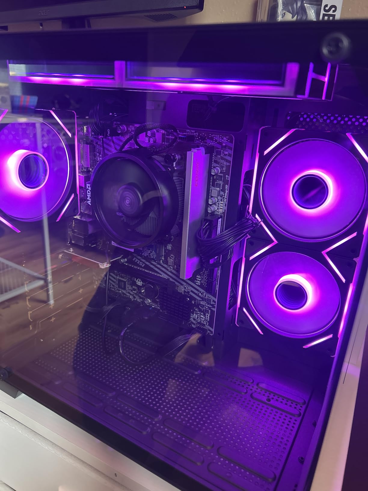 YAWYORE Gaming PC Desktop Computer AMD R5 5600GT 16GB 1TB NVMe Towers WiFi | 16GB DDR4 3200MHz, 1TB M.2 NVMe PCIe, 550W 80PLUS PSU, WiFi BT, Game Design Office Console customer photo 1