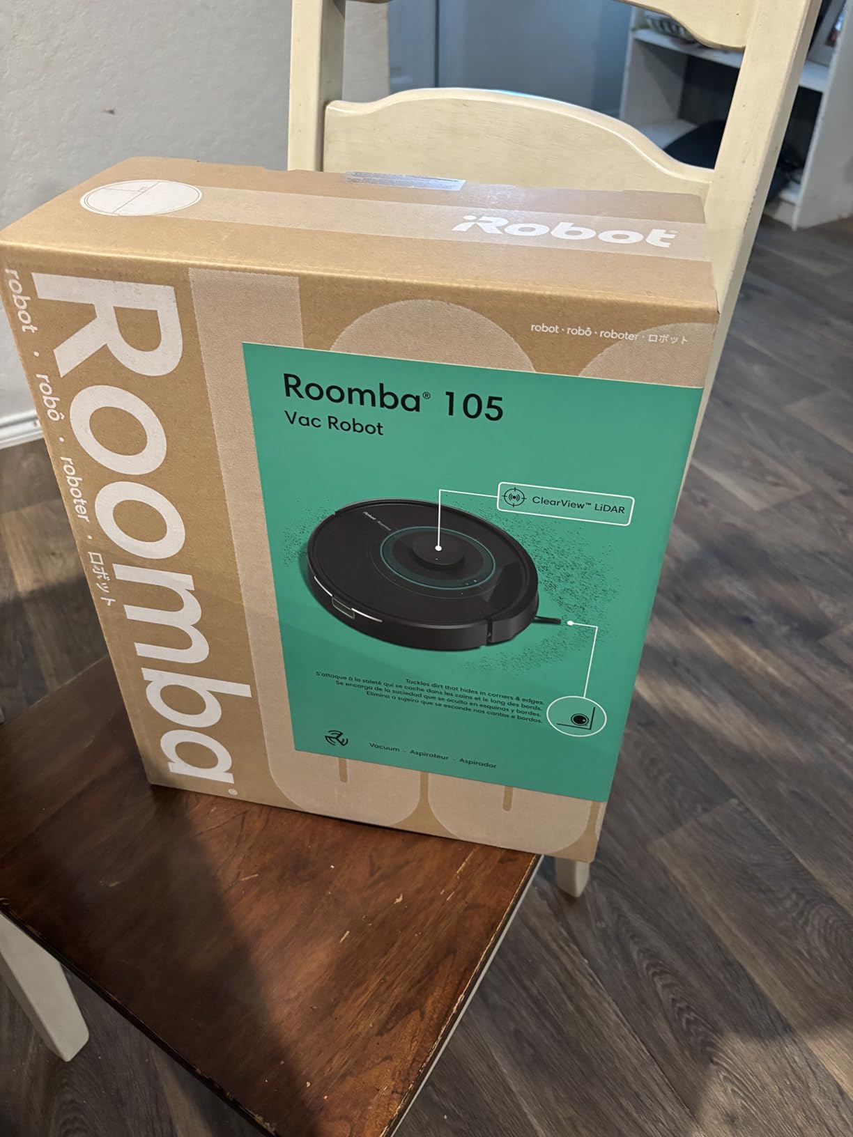 iRobot Roomba 105 Vac Robot Vacuum - Easy to use, Intense Power-Lifting Suction, LiDAR Navigation, Multi-Surface Cleaning, Cleans in Neat Rows, Self-Charging customer photo 2