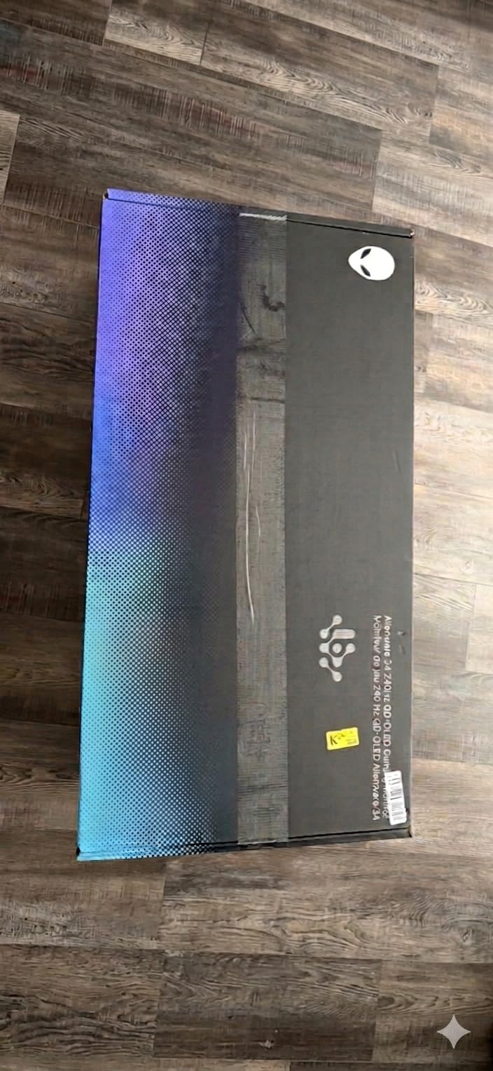 Alienware 34 240Hz QD-OLED Curved Gaming Monitor - AW3425DW - 34.2-inch WQHD (3440 x 1440) 0.03ms, 1800R Curve, AMD FreeSync Premium Pro, DisplayHDR TrueBlack 400 customer photo 1